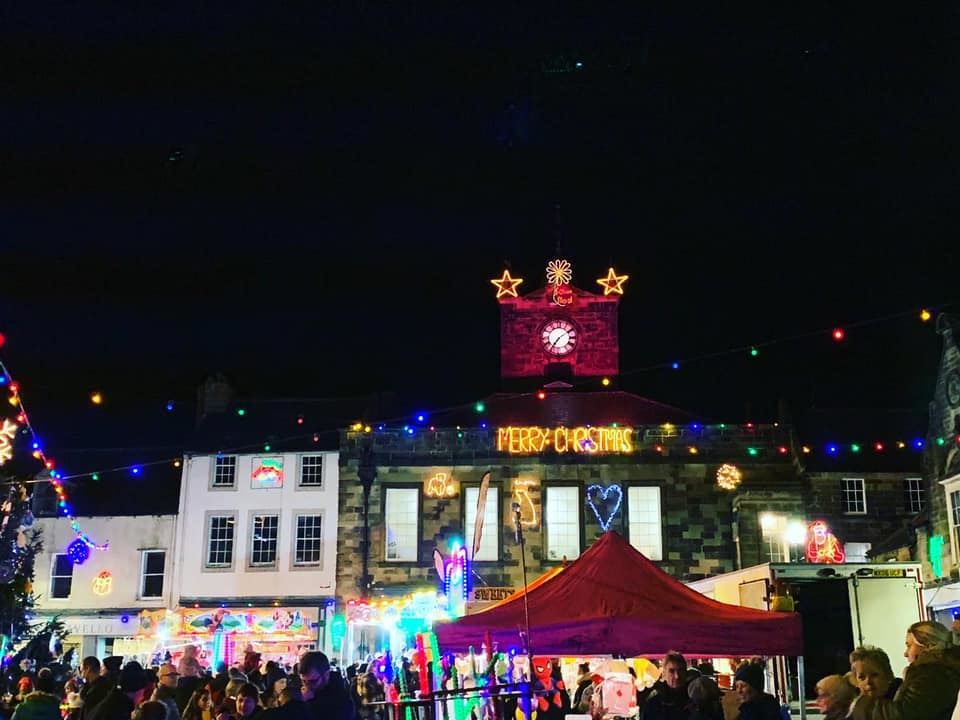 Alnwick Christmas lights 2019