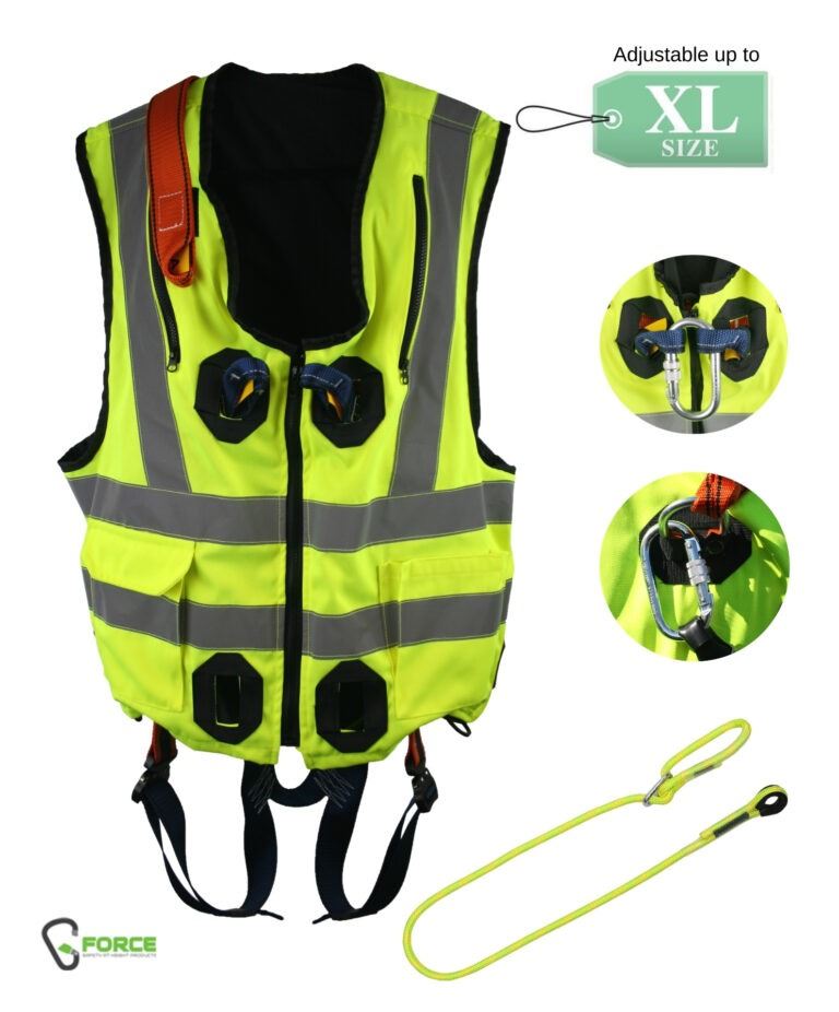 G-Force Hi-Vis Yellow Jacket Harness – Quick Release
