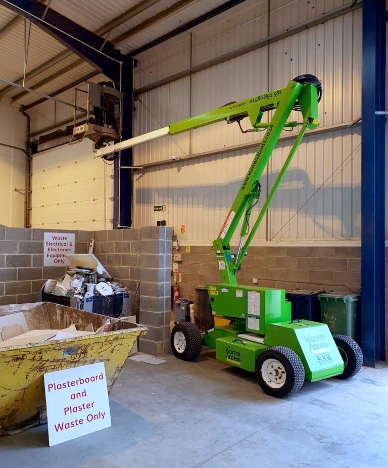 Indoors - 12.2m Niftylift HR12NDE - Narrow Self Propelled Boom