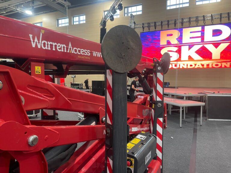 Warren Access donate HInowa Spiderlift to Red Sky Foundation for their Red Sky Ball